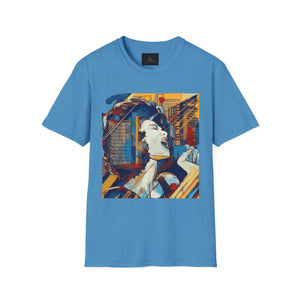 Female Jazz Singer on Red T shirt