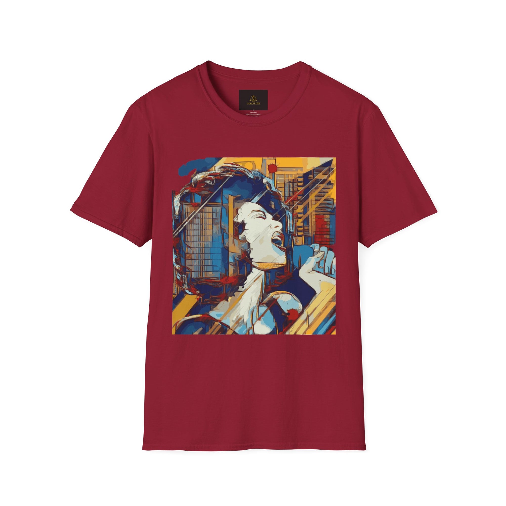 Female Jazz Singer on Red T shirt