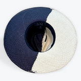 TWO-TONE STRAW HAT