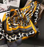 Yellow Animal Print Scarf