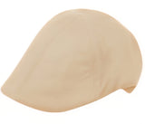 Cream duckbill hat