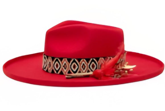 Scarlet Red Women fedora