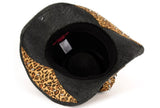 Inside black cowboy hat