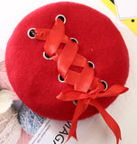 ribbon berets red