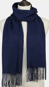 cashmere blend plaid scarfs - unisex multi-color