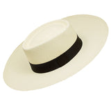 natural panama hat gambler wide brim medium (58cm)