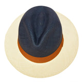 bicolor panama hat