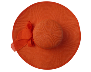 fuscia wide brim straw hats by scarves & fedoras